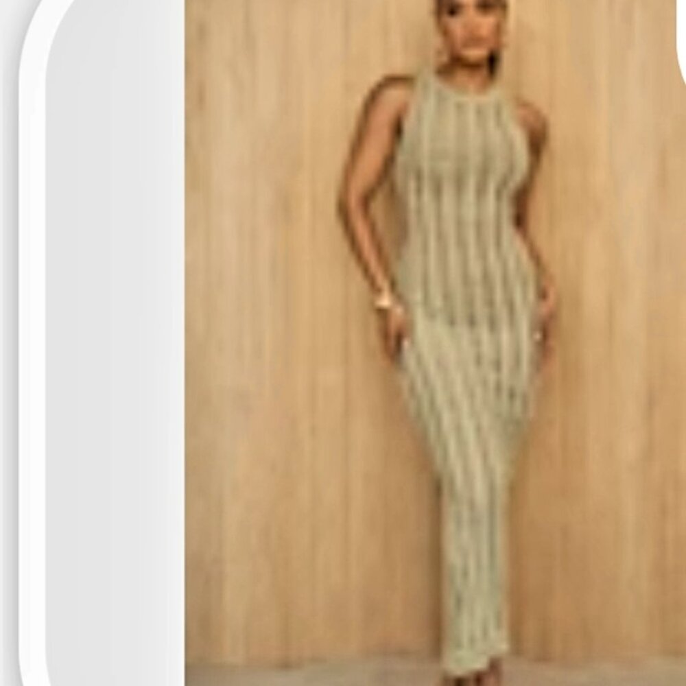 Jluxlabel Moss Take It Away Crochet Maxi Dress